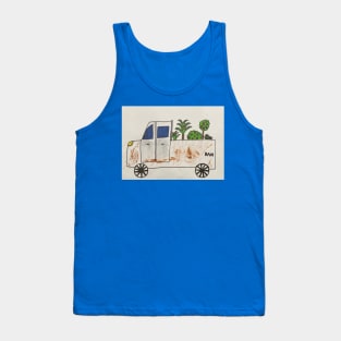 White Dodge Ram plants greenery tropical Tank Top